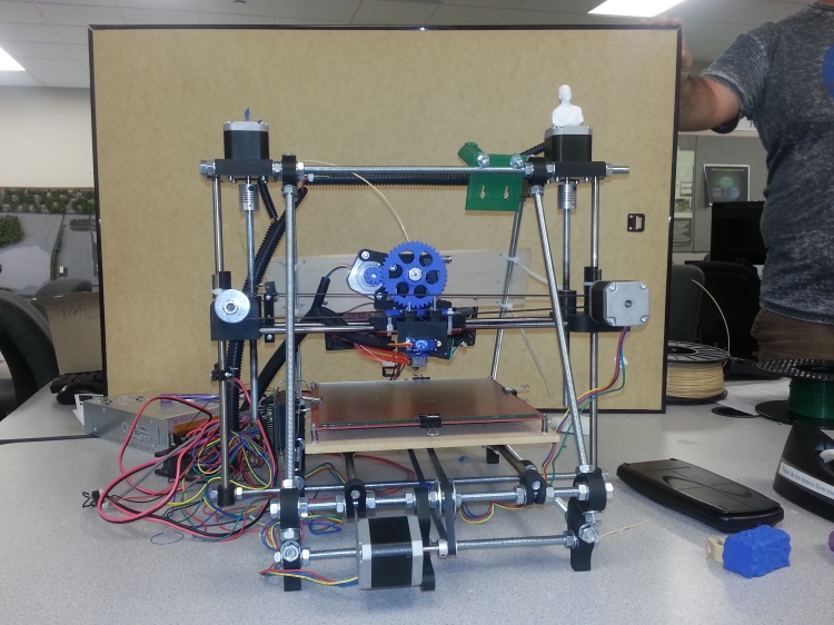 EMPACTS Team Gemini Replicating 3D printer using the first 3D printer