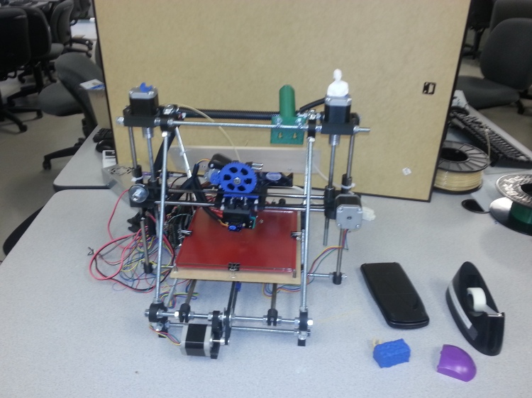 EMPACTS Team Gemini Replicating 3D printer using the first 3D printer